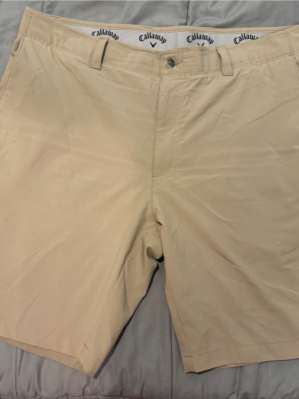 Callaway Men’s Beige Performance Chino Shorts